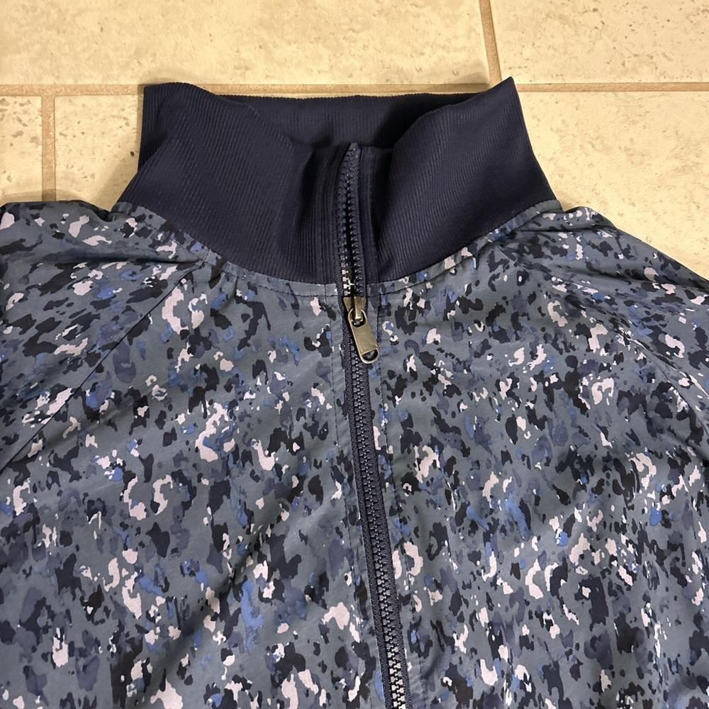 Athleta Blue Patterned Jacket - Picture 2 of 2